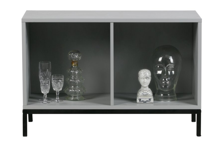 VTWONEN Lower Case skab, m. 2 rum - gr beton fyrretr