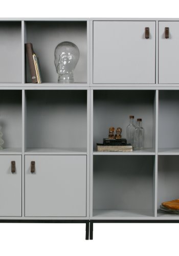 VTWONEN Lower Case skab, m. 2 rum - gr beton fyrretr