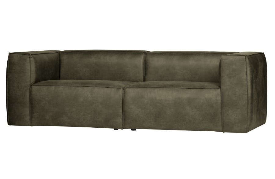 WOOOD Bean 3,5 pers. sofa - army grn lderfiber/polyester