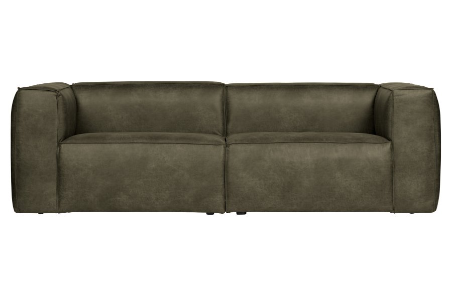 WOOOD Bean 3,5 pers. sofa - army grn lderfiber/polyester
