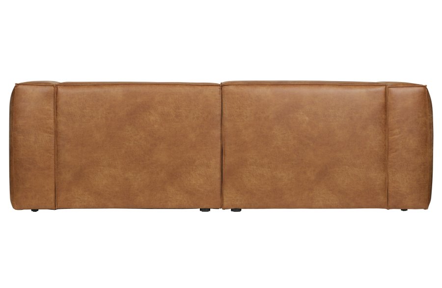 WOOOD Bean 3,5 pers. sofa - cognac lderfiber/polyester