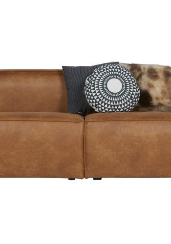 WOOOD Bean 3,5 pers. sofa - cognac lderfiber/polyester