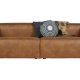 WOOOD Bean 3,5 pers. sofa - cognac lderfiber/polyester