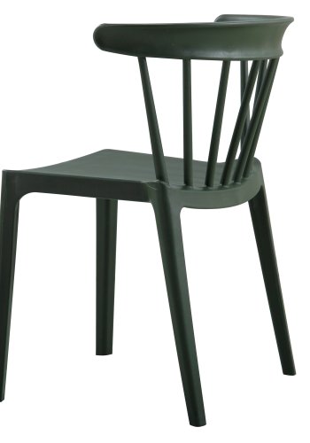 WOOOD Bliss spisebordsstol, stabelbar - army grn plastik