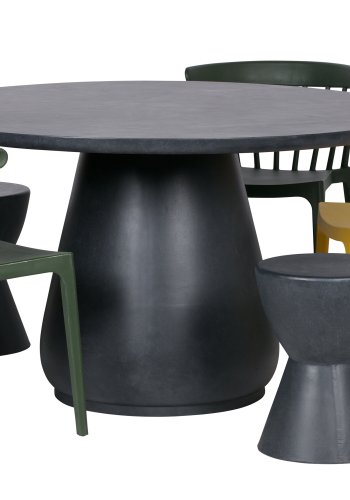 WOOOD Bliss spisebordsstol, stabelbar - okker plastik