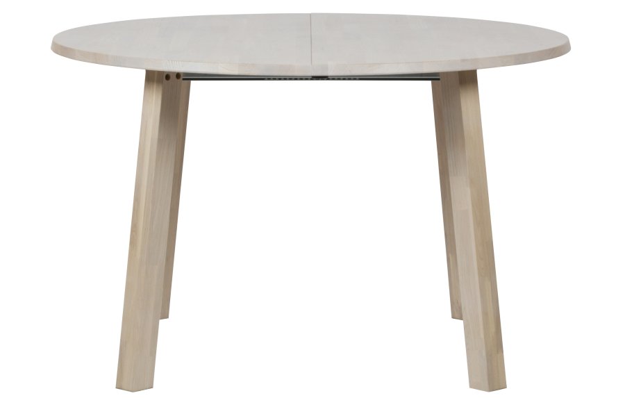 WOOOD EXCLUSIVE Lange Jan spisebord, m. 2 tillgsplader - sydney hvid egetr (120)