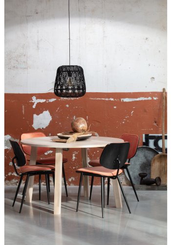 WOOOD EXCLUSIVE Lange Jan spisebord, m. 2 tillgsplader - sydney hvid egetr (120)