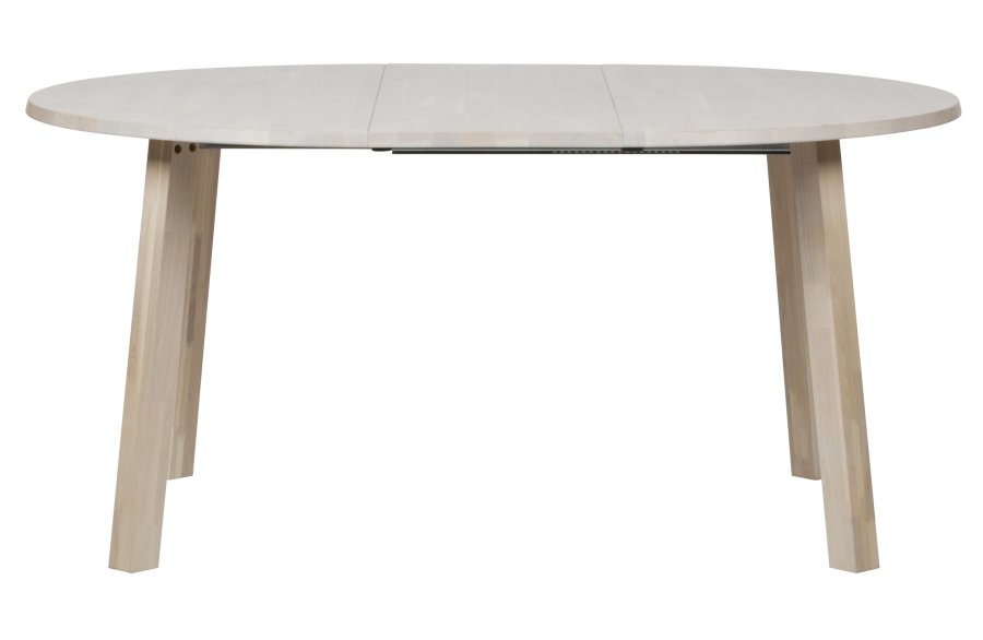 WOOOD EXCLUSIVE Lange Jan spisebord, m. 2 tillgsplader - sydney hvid egetr (120)