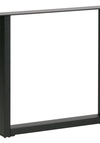 WOOOD Tablo Maastricht-bordben med U-form til spisebord - matsort metal