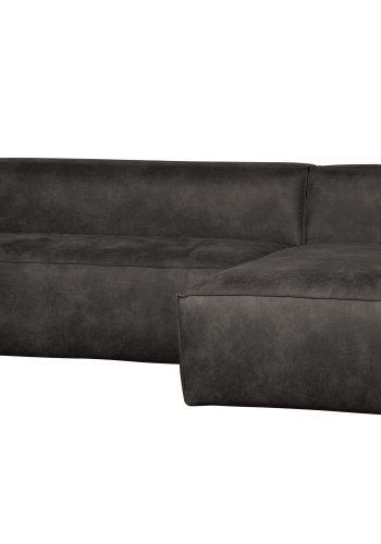 WOOOD Bean hjrnesofa, hjre - sort lderfiber/polyester