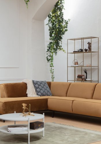 BEPUREHOME Statement hjrnesofa, venstre - honning gul fljl