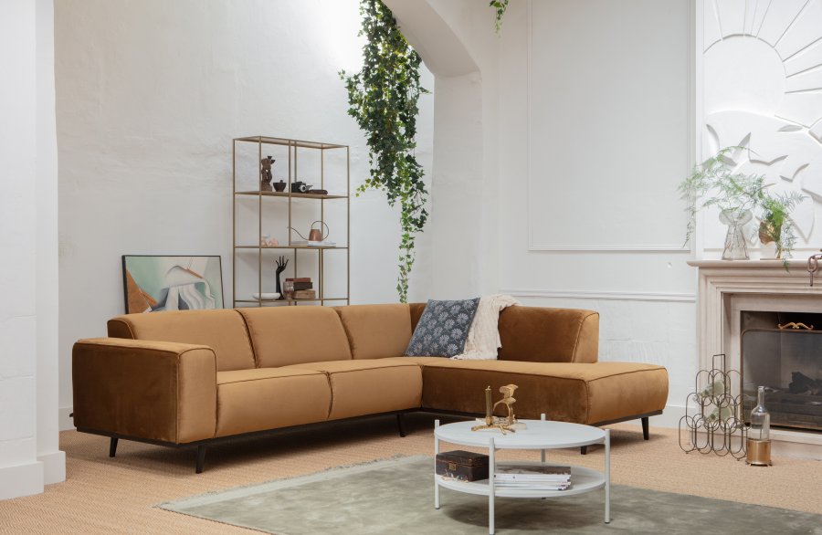 BEPUREHOME Statement hjrnesofa, hjre - honning gul fljl