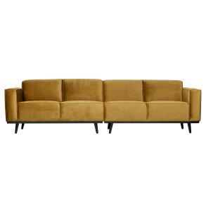 BEPUREHOME Statement 4 pers. sofa - honning gul fljl