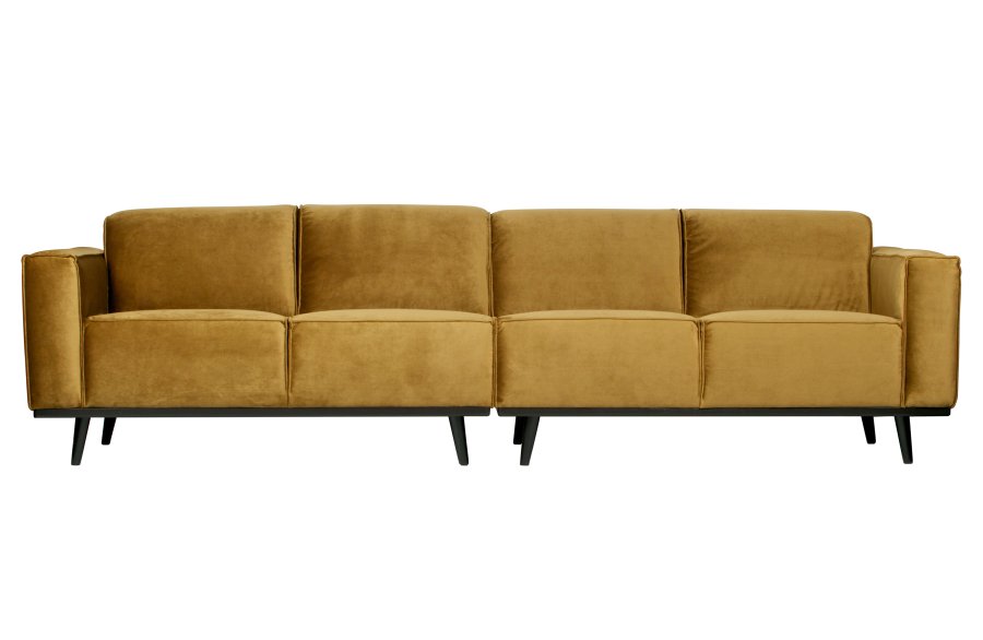 BEPUREHOME Statement 4 pers. sofa - honning gul fljl