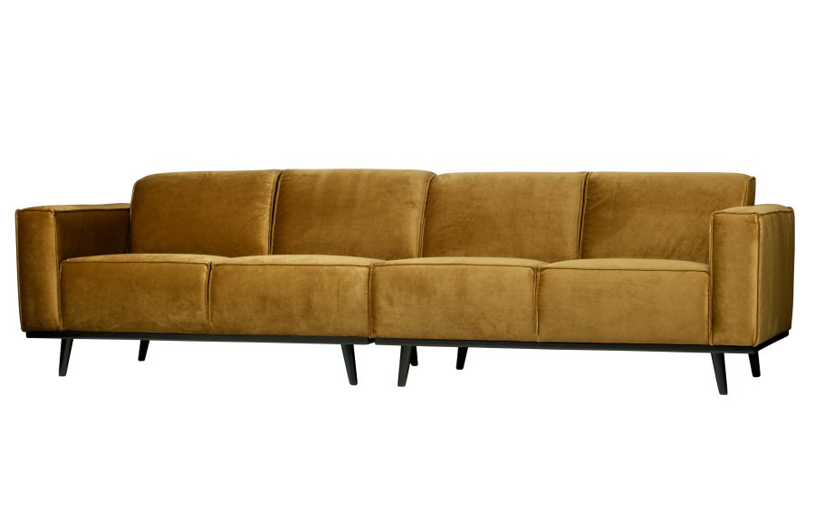 BEPUREHOME Statement 4 pers. sofa - honning gul fljl