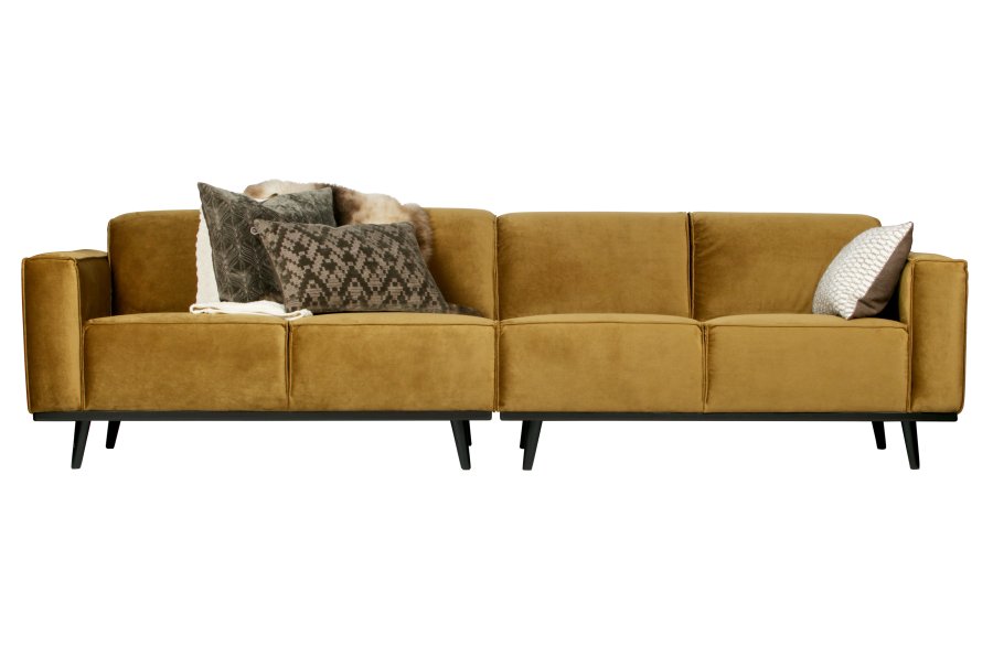 BEPUREHOME Statement 4 pers. sofa - honning gul fljl