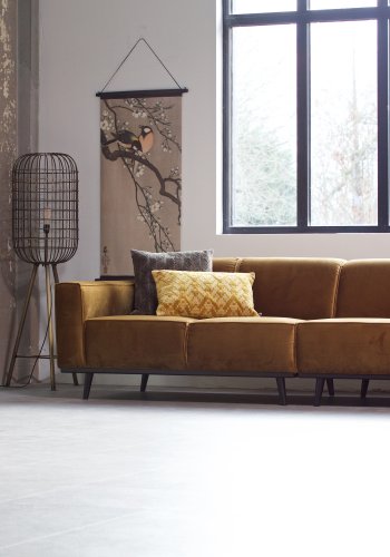 BEPUREHOME Statement 4 pers. sofa - honning gul fljl