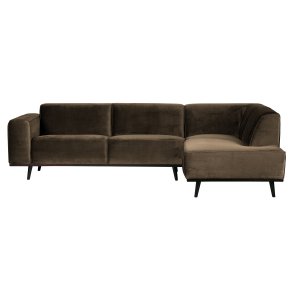 BEPUREHOME Statement hjrnesofa, hjre - taupe fljl