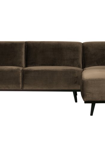 BEPUREHOME Statement hjrnesofa, hjre - taupe fljl