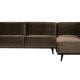BEPUREHOME Statement hjrnesofa, hjre - taupe fljl