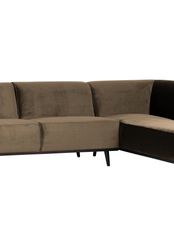 BEPUREHOME Statement hjrnesofa, hjre - taupe fljl