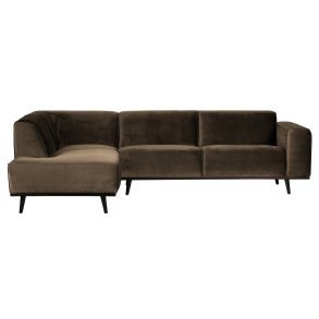 BEPUREHOME Statement hjrnesofa, venstre - taupe fljl