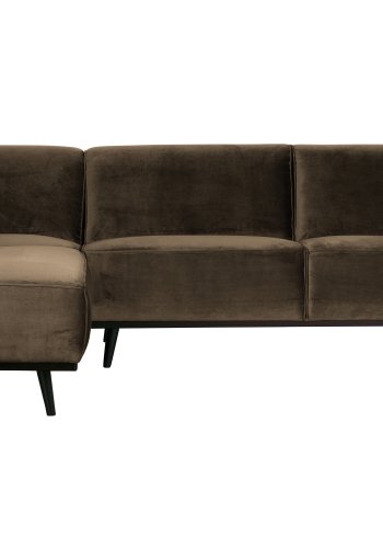 BEPUREHOME Statement hjrnesofa, venstre - taupe fljl