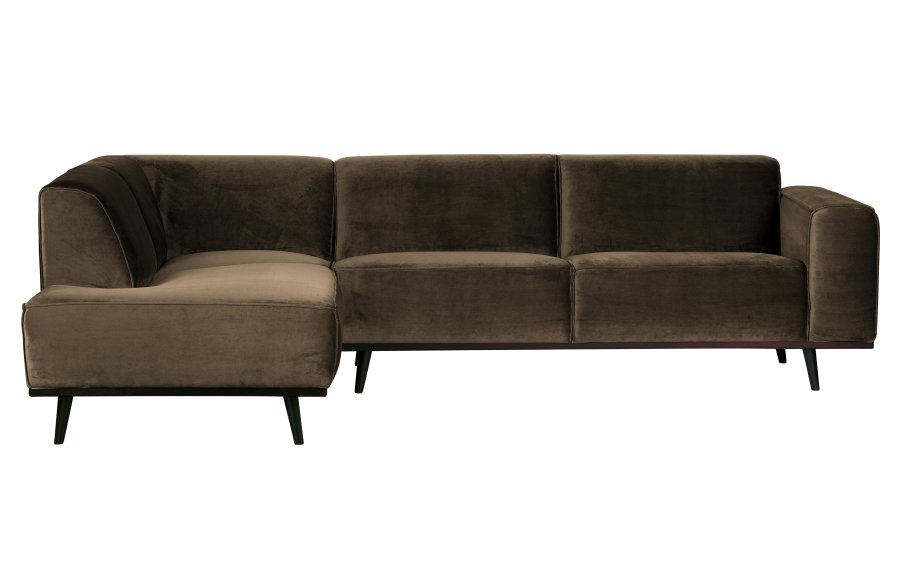 BEPUREHOME Statement hjrnesofa, venstre - taupe fljl