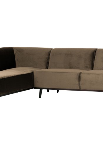 BEPUREHOME Statement hjrnesofa, venstre - taupe fljl