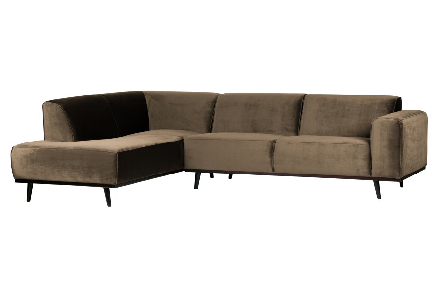 BEPUREHOME Statement hjrnesofa, venstre - taupe fljl