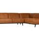 BEPUREHOME Statement hjrnesofa, hjre - cognac stof
