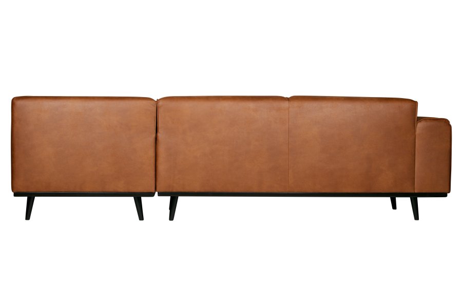 BEPUREHOME Statement hjrnesofa, hjre - cognac stof