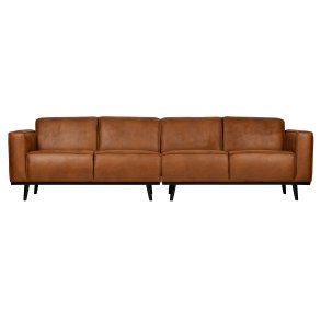 BEPUREHOME Statement 4 pers. sofa - cognac stof
