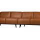 BEPUREHOME Statement 4 pers. sofa - cognac stof