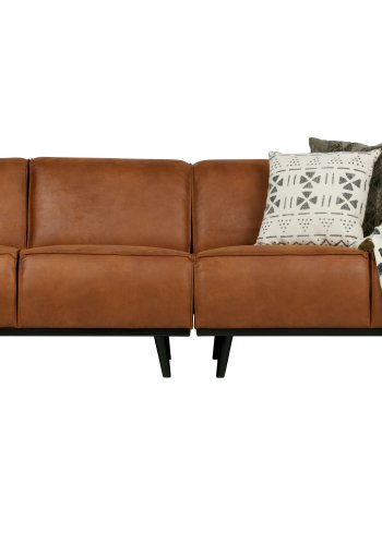 BEPUREHOME Statement 4 pers. sofa - cognac stof