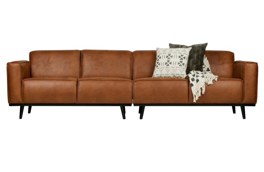 BEPUREHOME Statement 4 pers. sofa - cognac stof