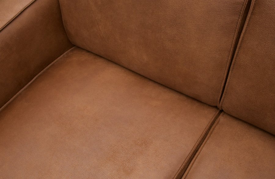 BEPUREHOME Statement 4 pers. sofa - cognac stof
