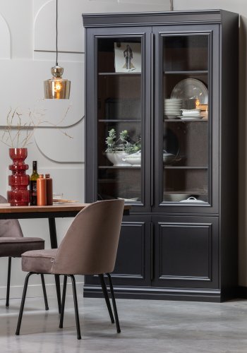 BEPUREHOME Rhombic spisebord, rektangulr - natur genanvendt teak og sort strygejern (180x90)