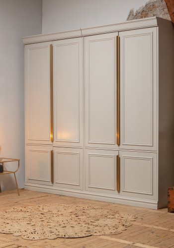 BEPUREHOME Organize skab, m. 4 lger og 5 hylder - tge gr fyrretr