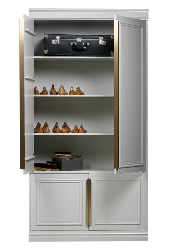 BEPUREHOME Organize skab, m. 4 lger og 5 hylder - tge gr fyrretr