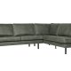 BEPUREHOME Rodeo hjrnesofa, hjre - army grn stof