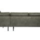 BEPUREHOME Rodeo hjrnesofa, hjre - army grn stof