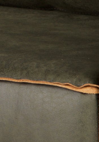 BEPUREHOME Rodeo hjrnesofa, hjre - army grn stof