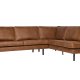 BEPUREHOME Rodeo hjrnesofa, hjre - cognac stof
