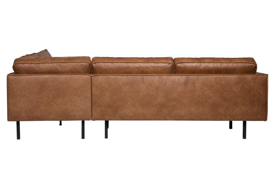 BEPUREHOME Rodeo hjrnesofa, hjre - cognac stof