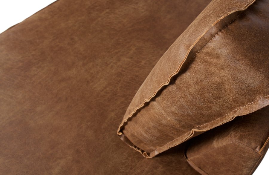 BEPUREHOME Rodeo hjrnesofa, hjre - cognac stof