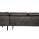 BEPUREHOME Rodeo hjrnesofa, hjre - sort stof