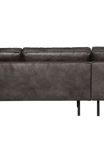 BEPUREHOME Rodeo hjrnesofa, venstre - sort stof