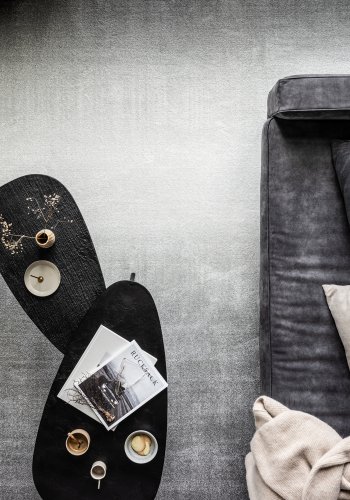 BEPUREHOME Collection sidebord, trekantet - sort aluminium (st af 2)