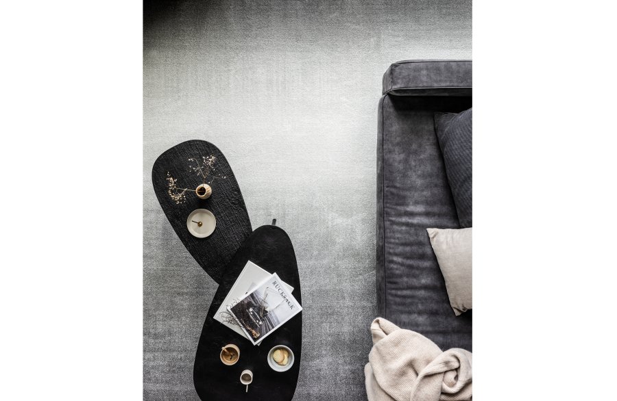 BEPUREHOME Collection sidebord, trekantet - sort aluminium (st af 2)